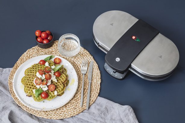 Vaffel grønnkål vafler vaffeloppskrift Vaffeldagen Waffle Kale-waffle Vegatable-waffle