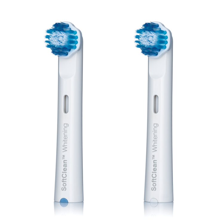 2 brushheads Whitening TBR-2W Front
