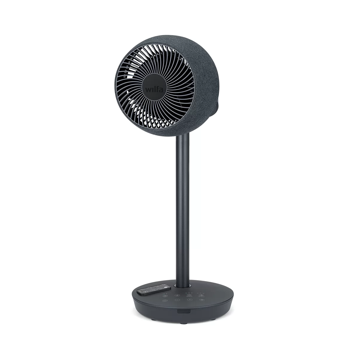 Breeze Floor fan_FA-F70DT_Angled_Remote lying